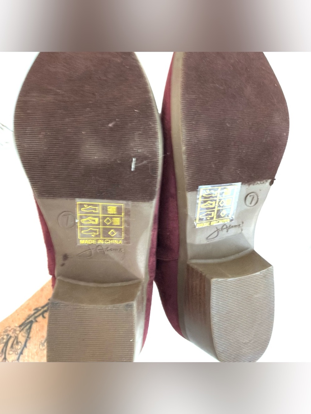 NIB J. Adams “Chelsea” Almond Toe Faux Suede Bootie With Elastic Side Gores Sz 7 - Picture 7 of 9